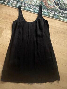 Reformation Black size Large 100% Linen Woman's dress